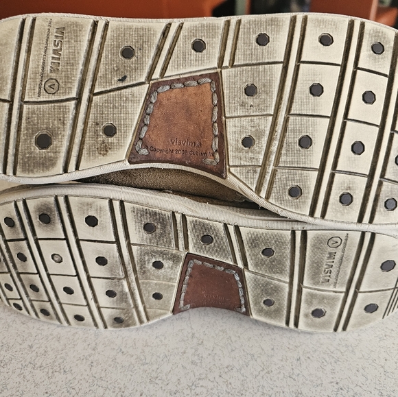 Visvim Huron Mesh Moc Hi-Folk Tan/Gray Men's Size 10.5. - Picture 5 of 8